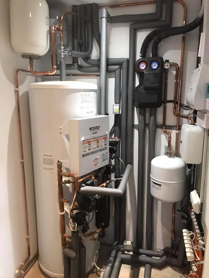 Renewable heating installation completed by Eco Heat ASHP Ltd