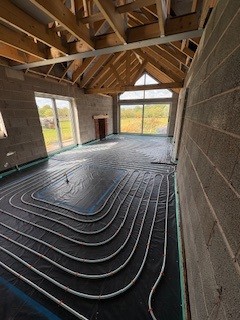 Underfloor heating pipework and installation by Ecoheat