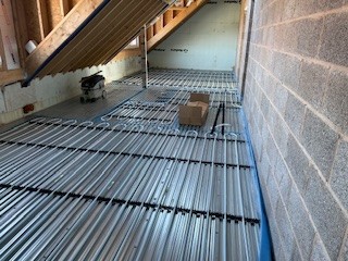 Underfloor heating pipework and installation by Ecoheat